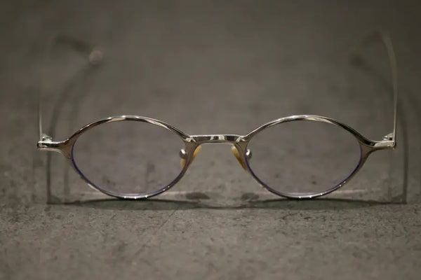 Rigards Sterling Silver Handcrafted Oval Eyeglasses RG-RG1039AG-LY Bright Silver 2